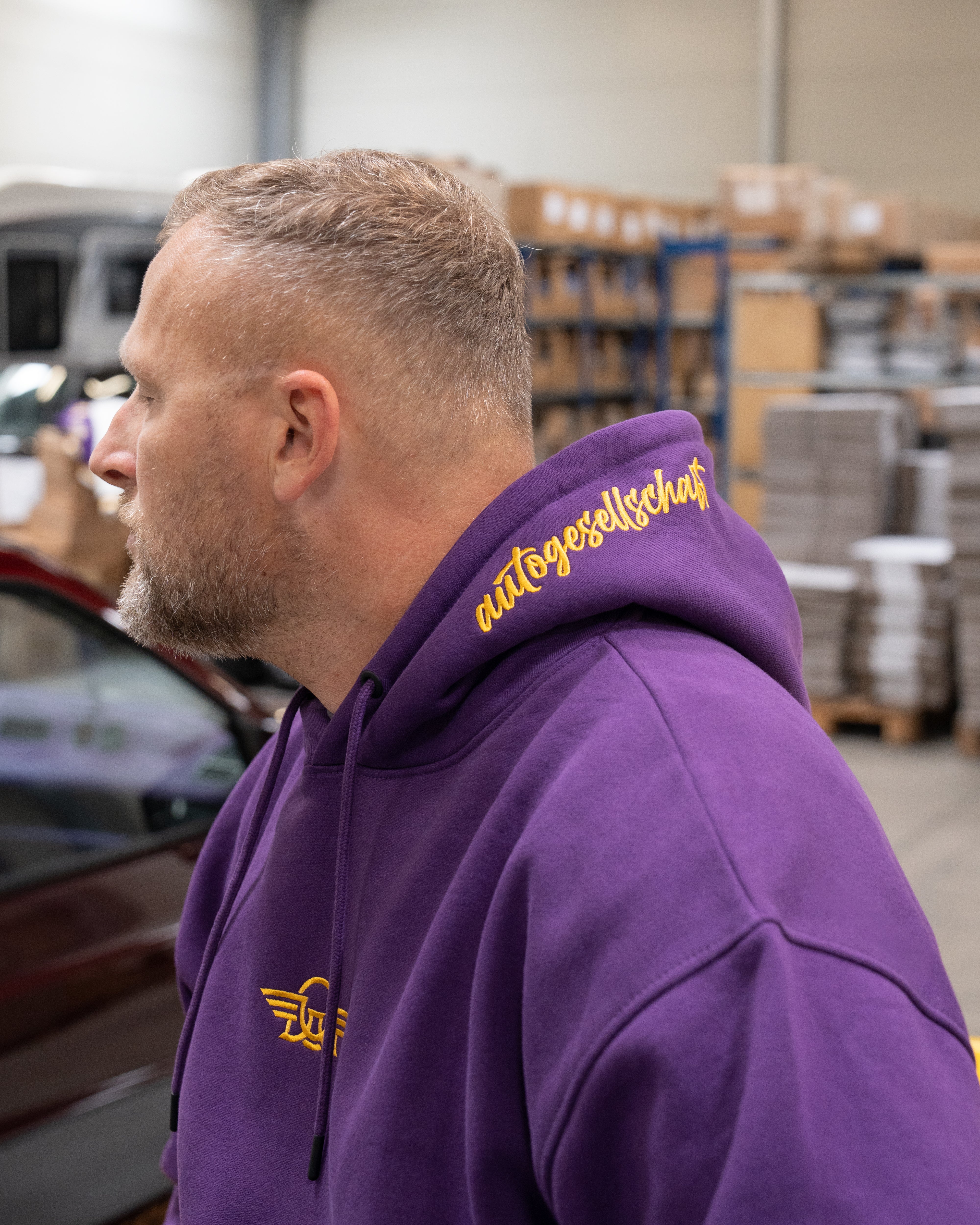 ESAF Hoodie Indigo-Violett