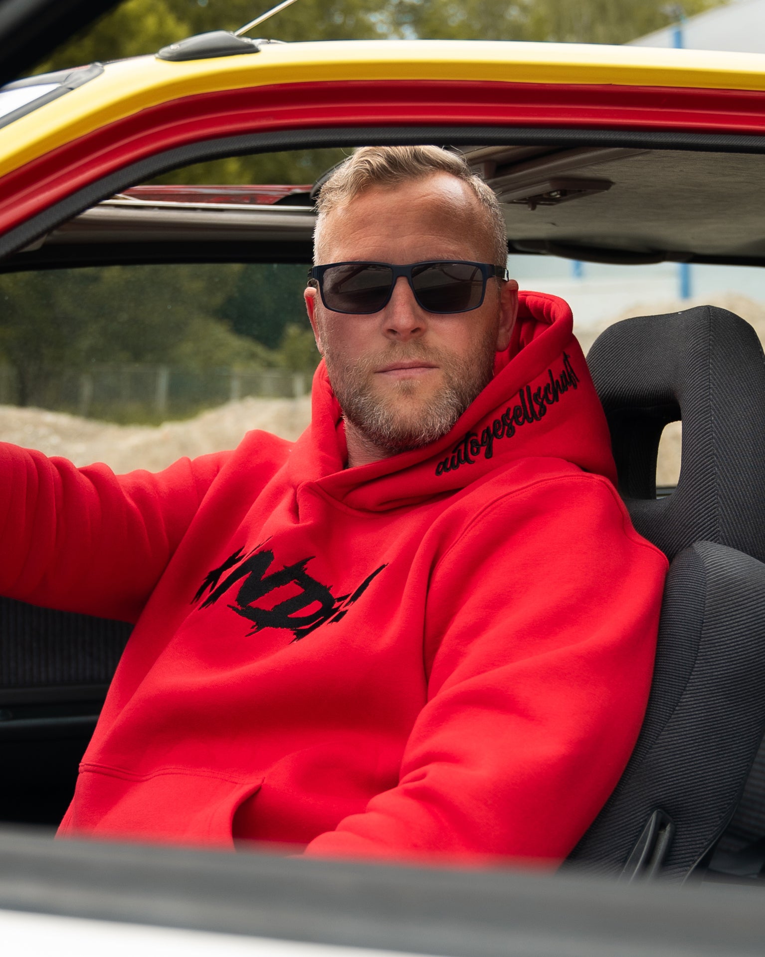 "KUNDE!" Hoodie Rot - Regular