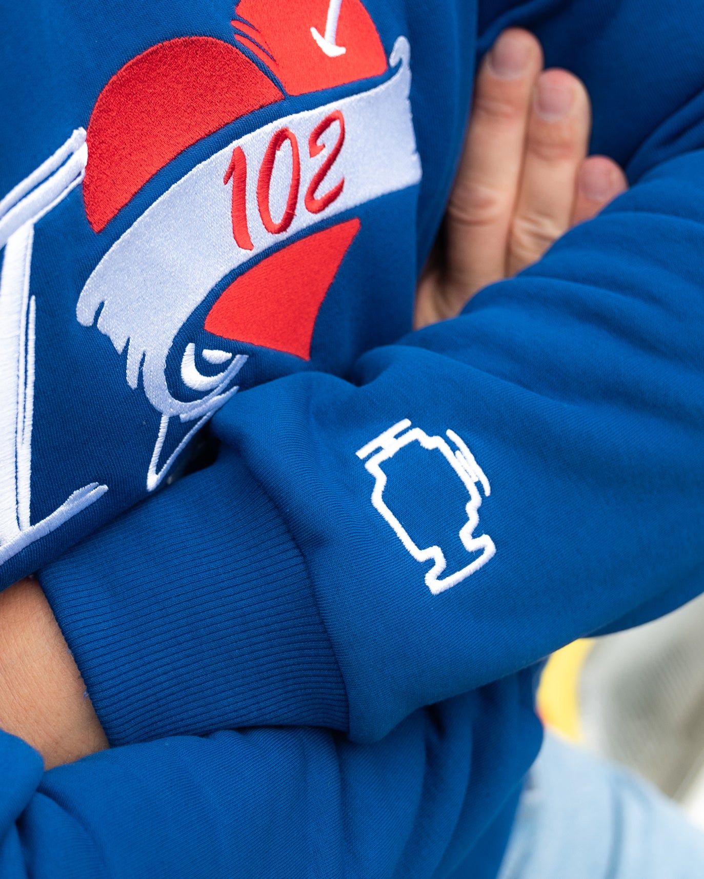 102 Hoodie Royalblau - Regular