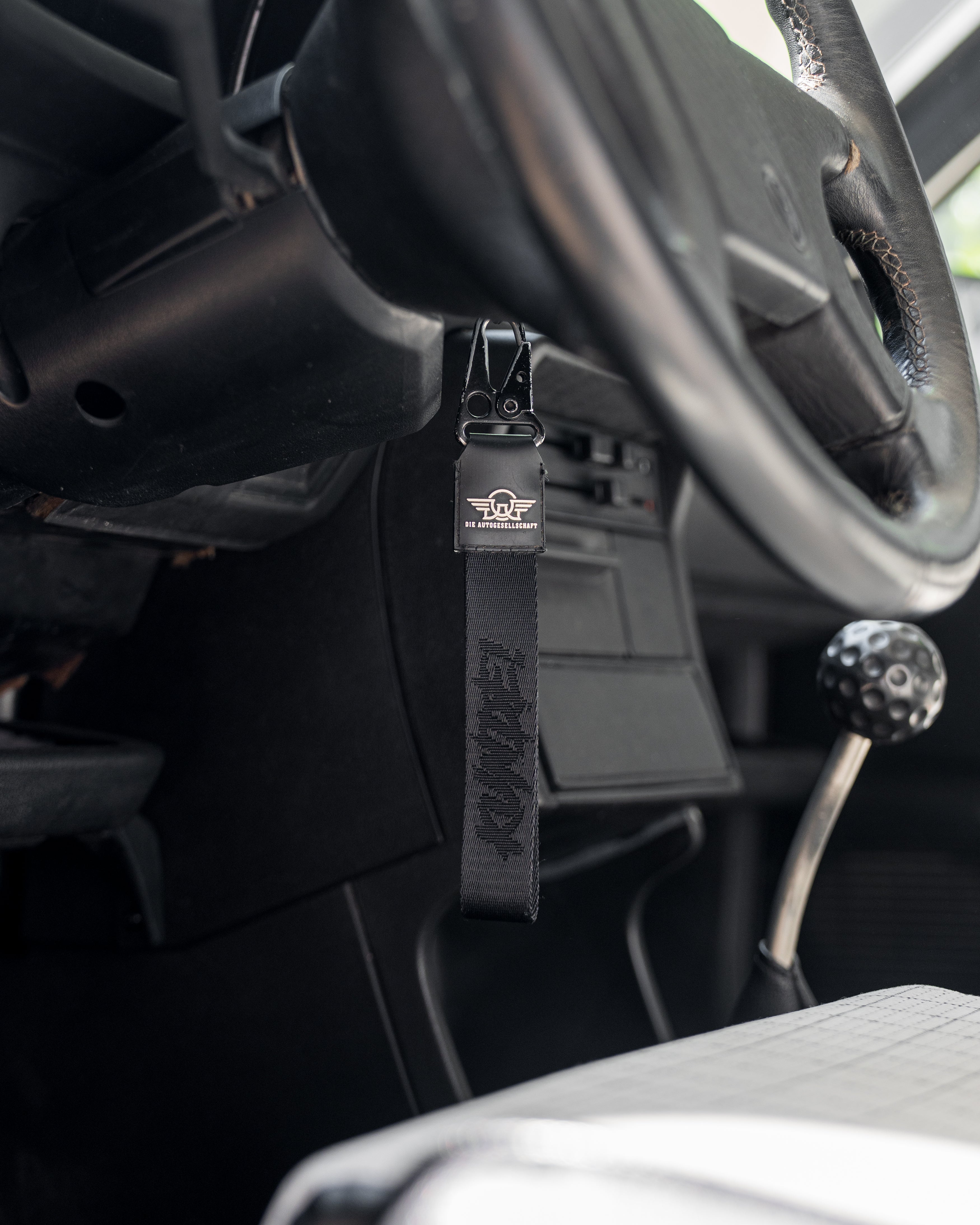 Schlüsselband Schwarz "KUNDE!"