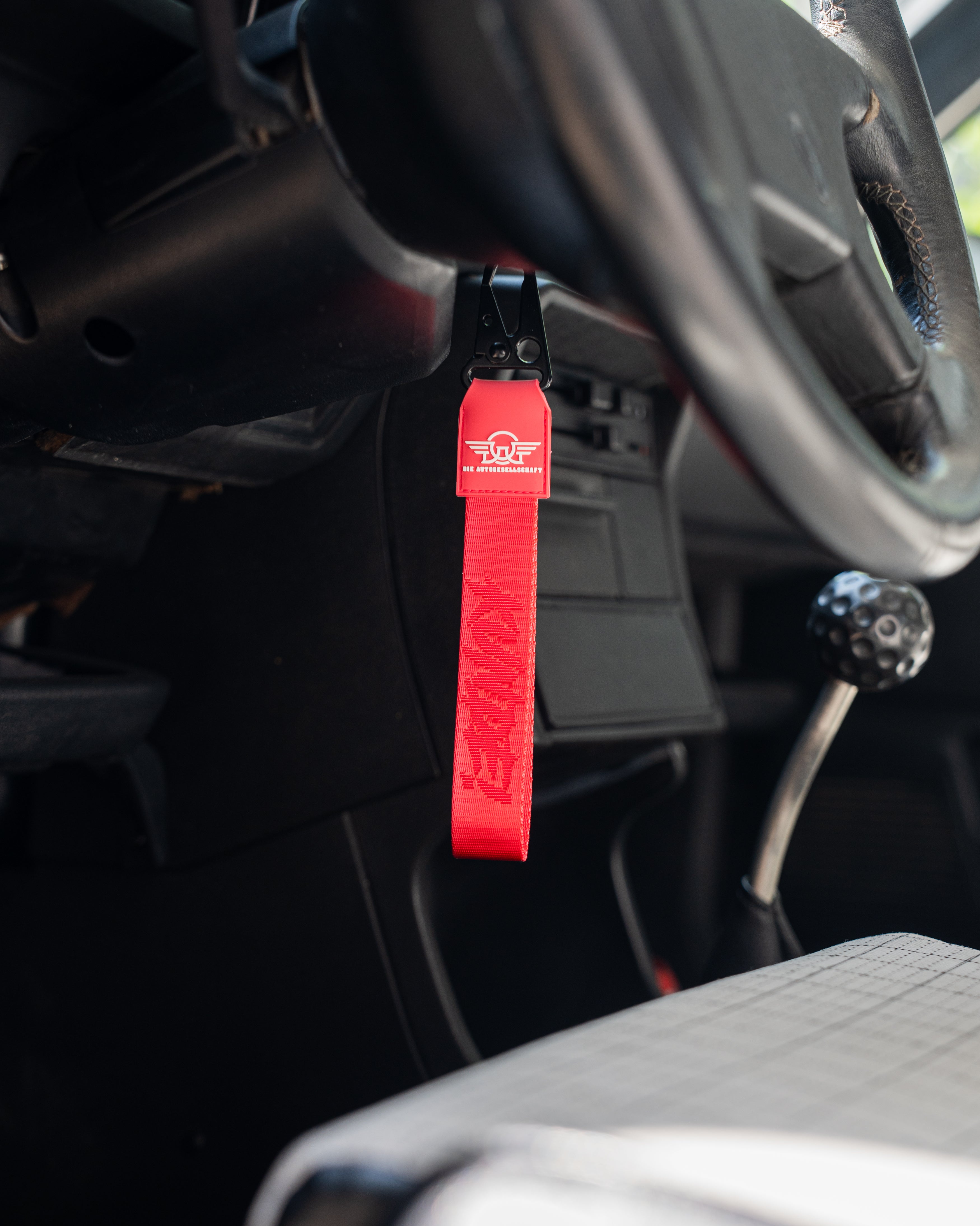 Schlüsselband Himbeere "KUNDE!"