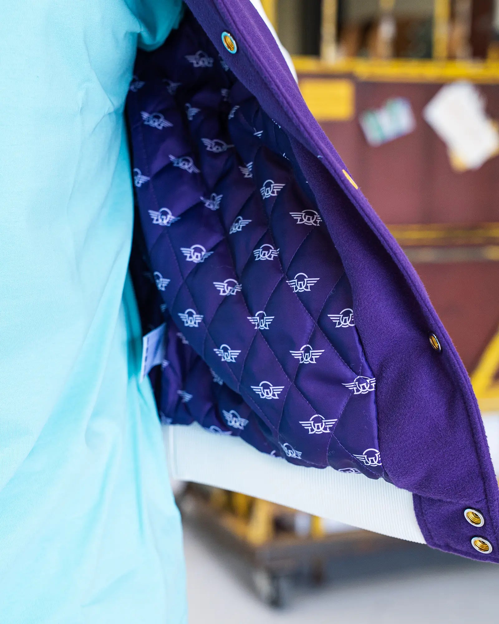 Collegejacke - DAG Violett