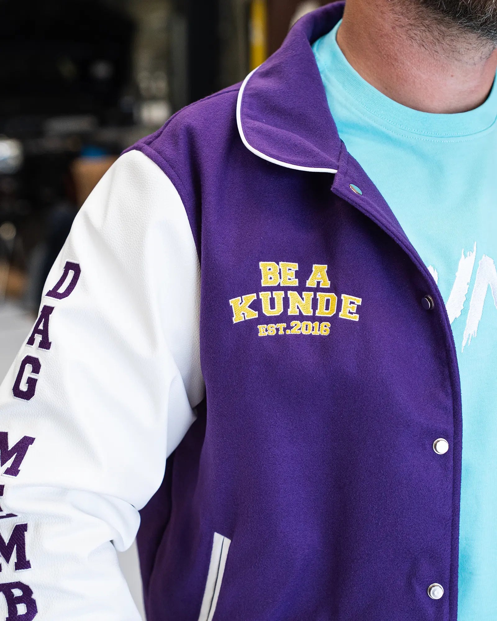 Collegejacke - DAG Violett