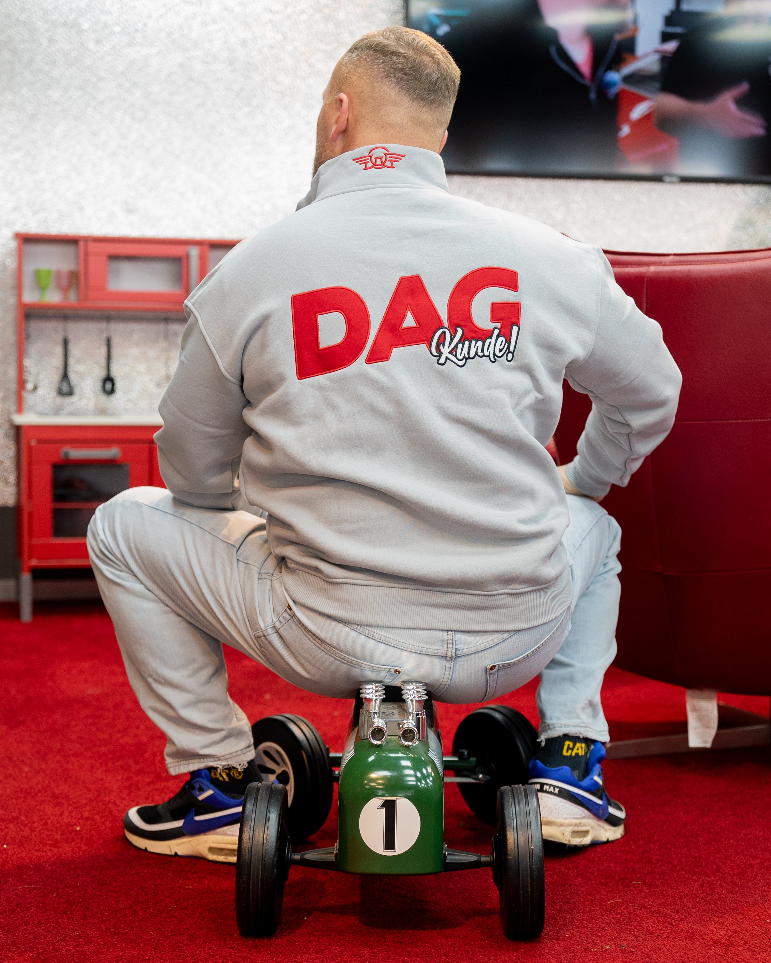 DAG "KUNDE!" Halfzip Kreide