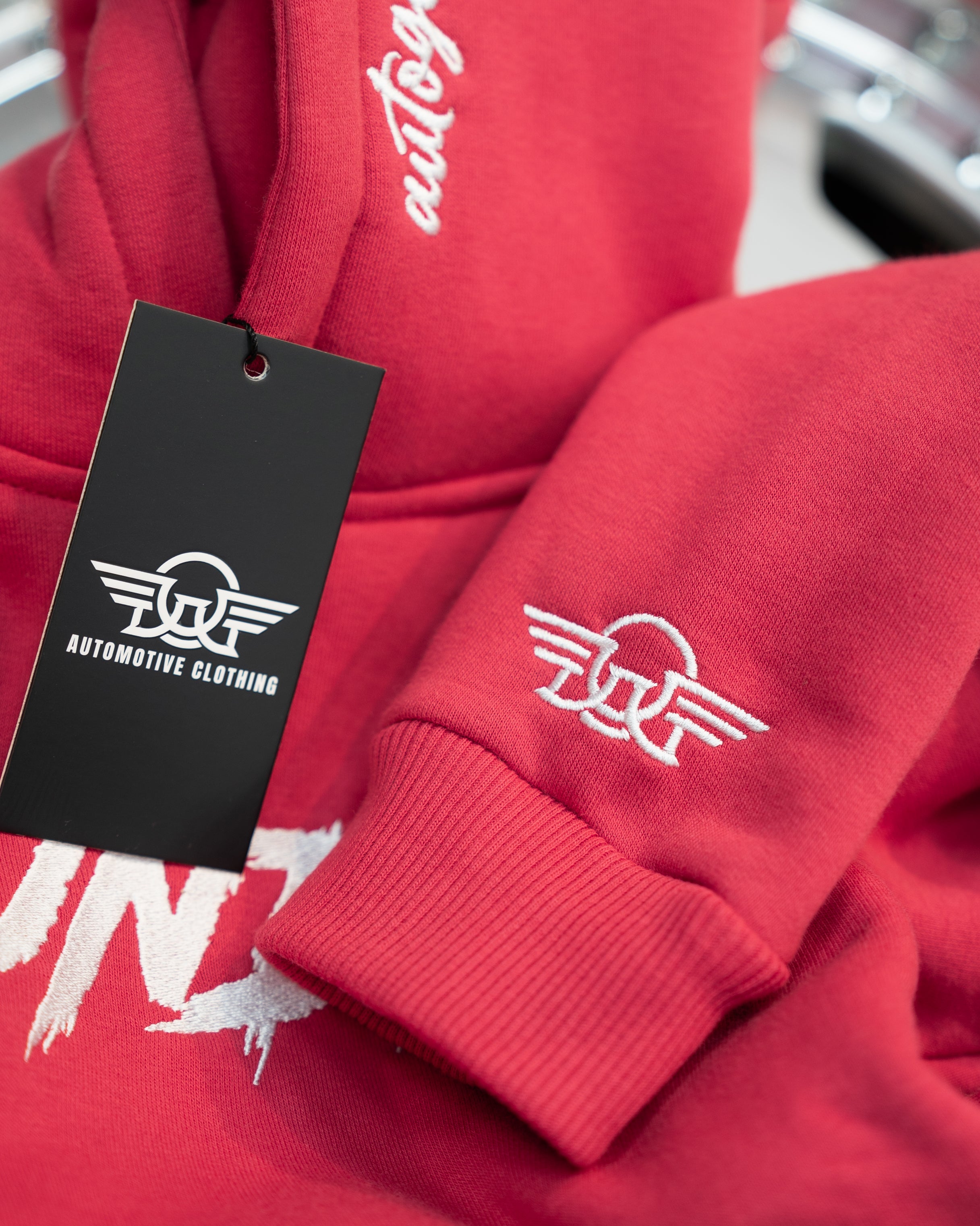 KINDER HOODIE - "KUNDE!" Himbeere