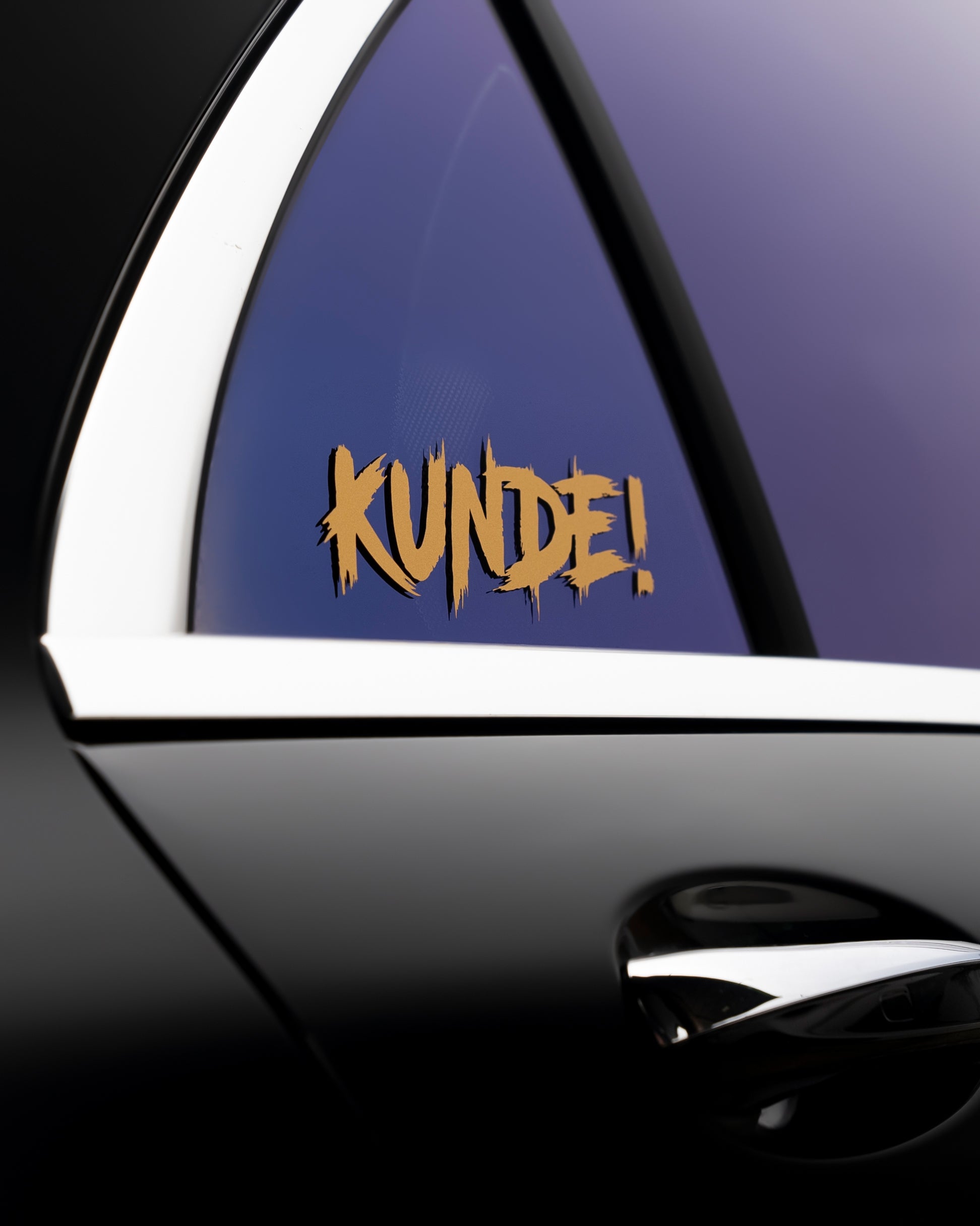 "Kunde!" Sticker Gold