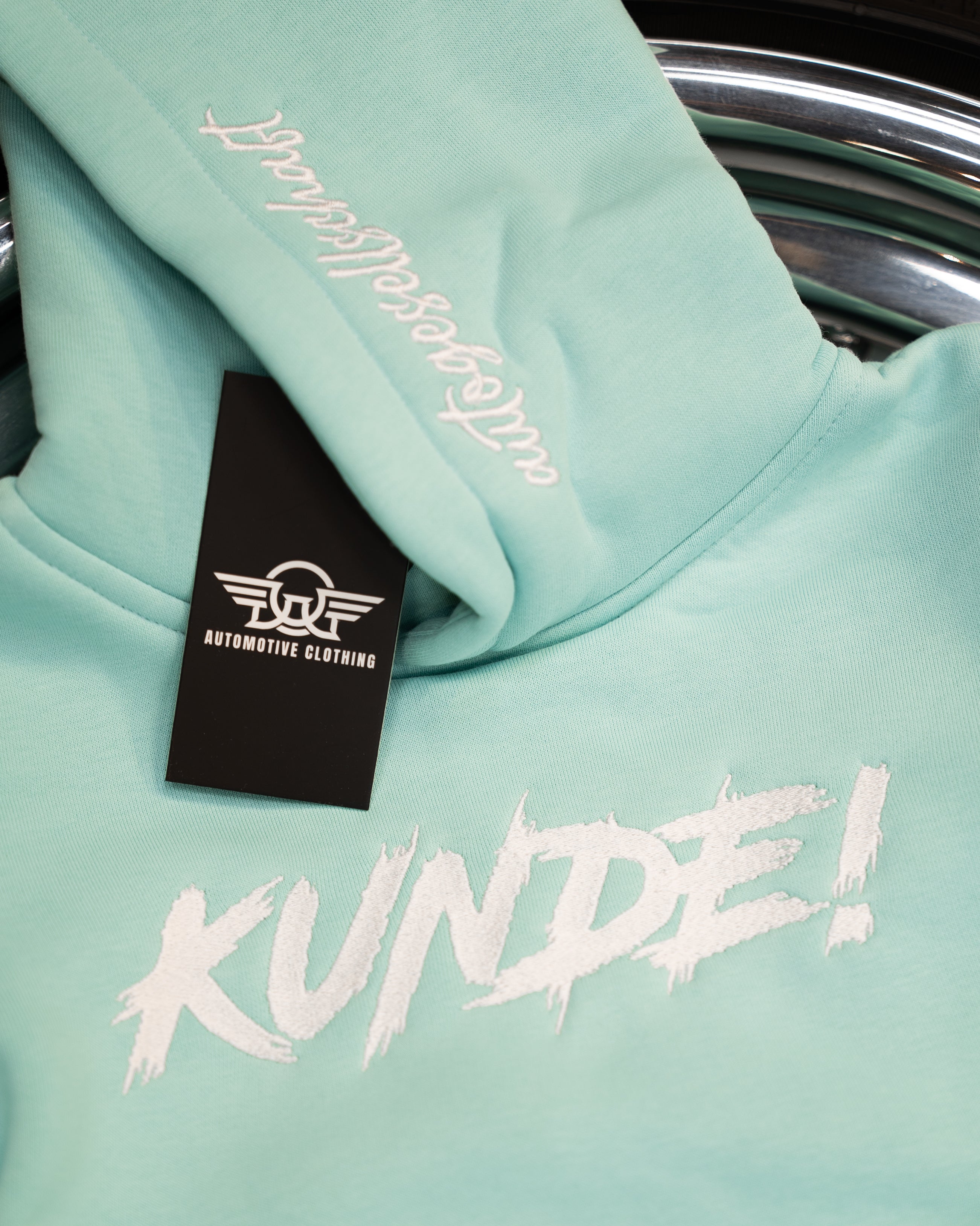 KINDER HOODIE - "KUNDE!" Mint
