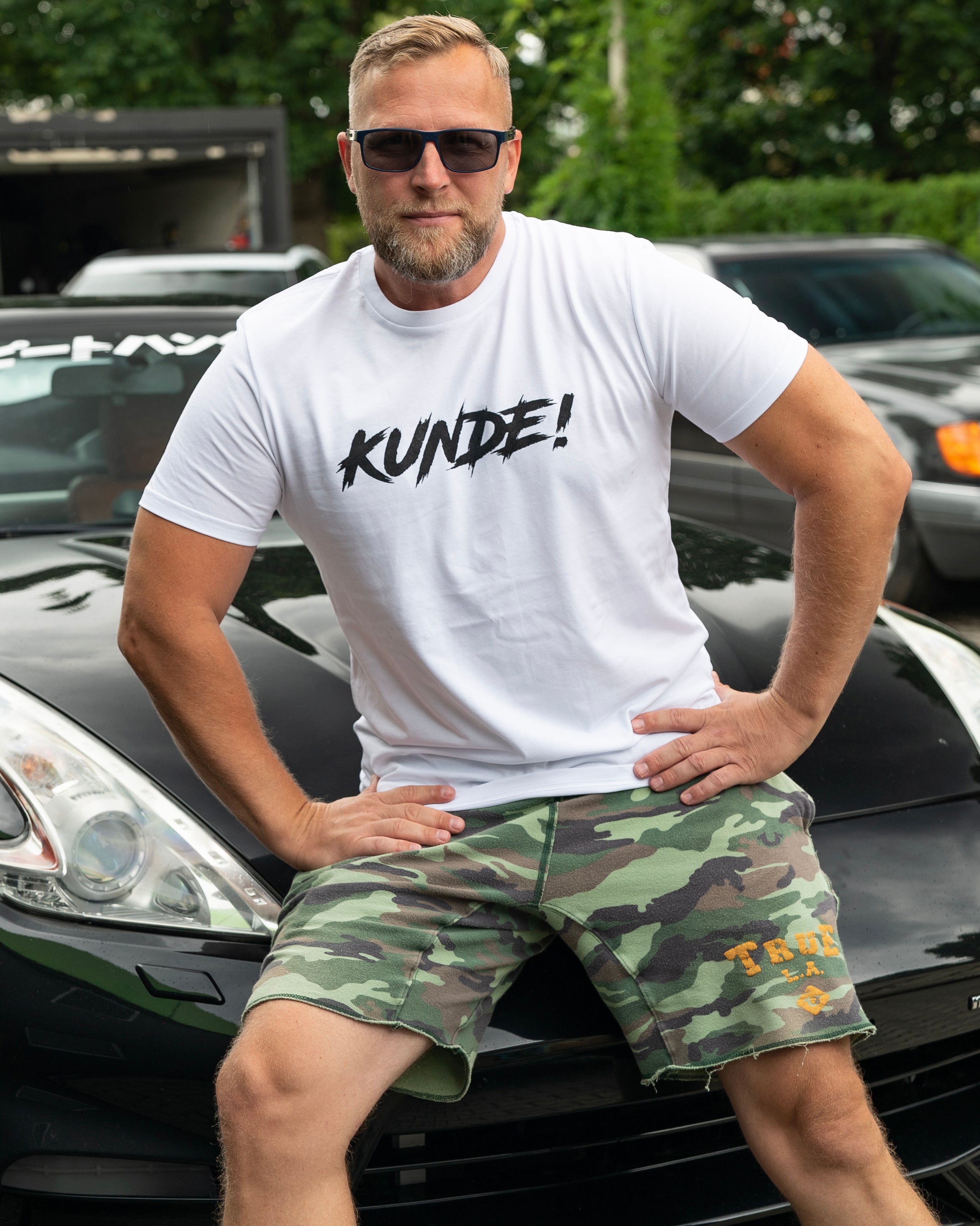 "KUNDE!" Shirt Weiß