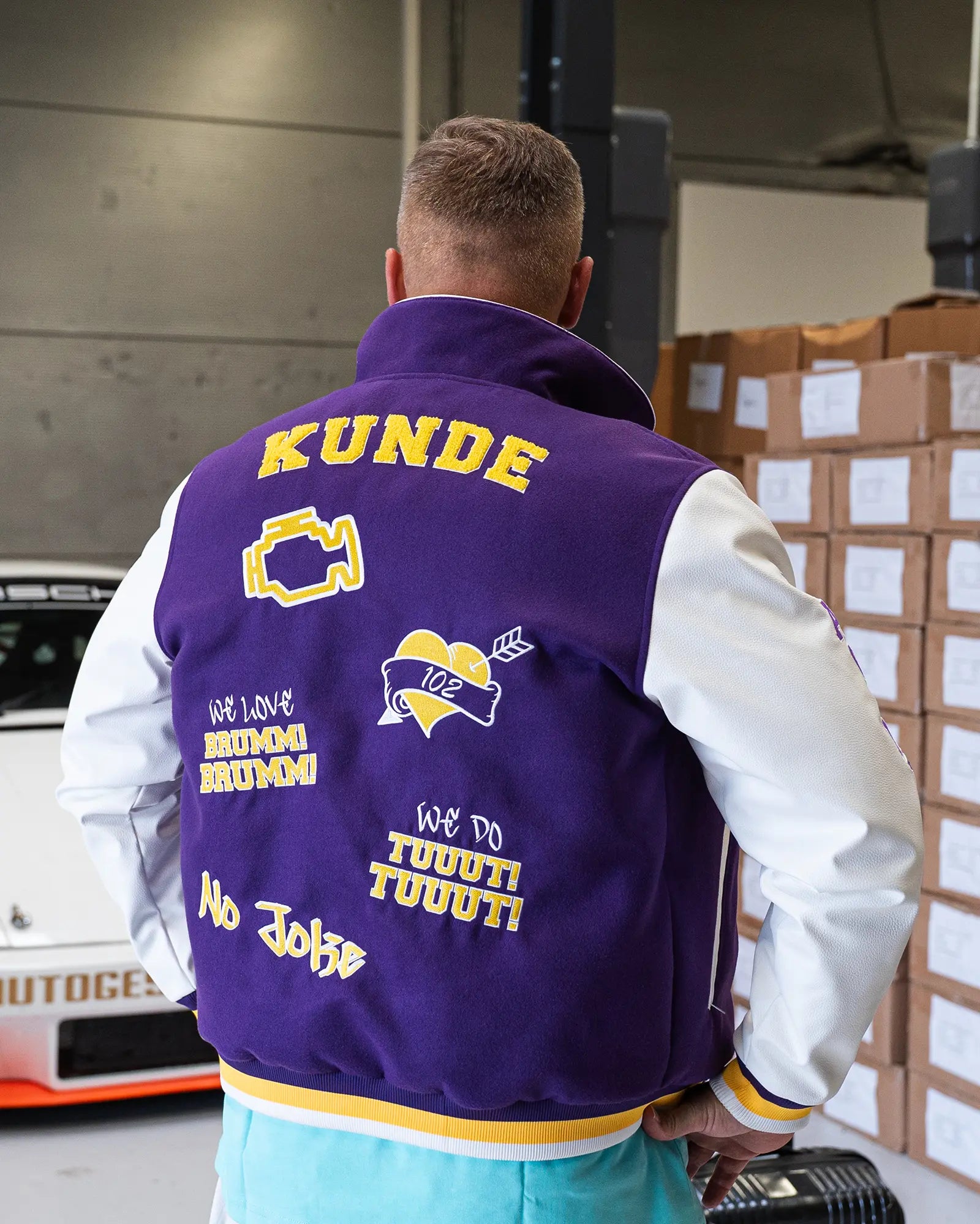 Collegejacke - DAG Violett