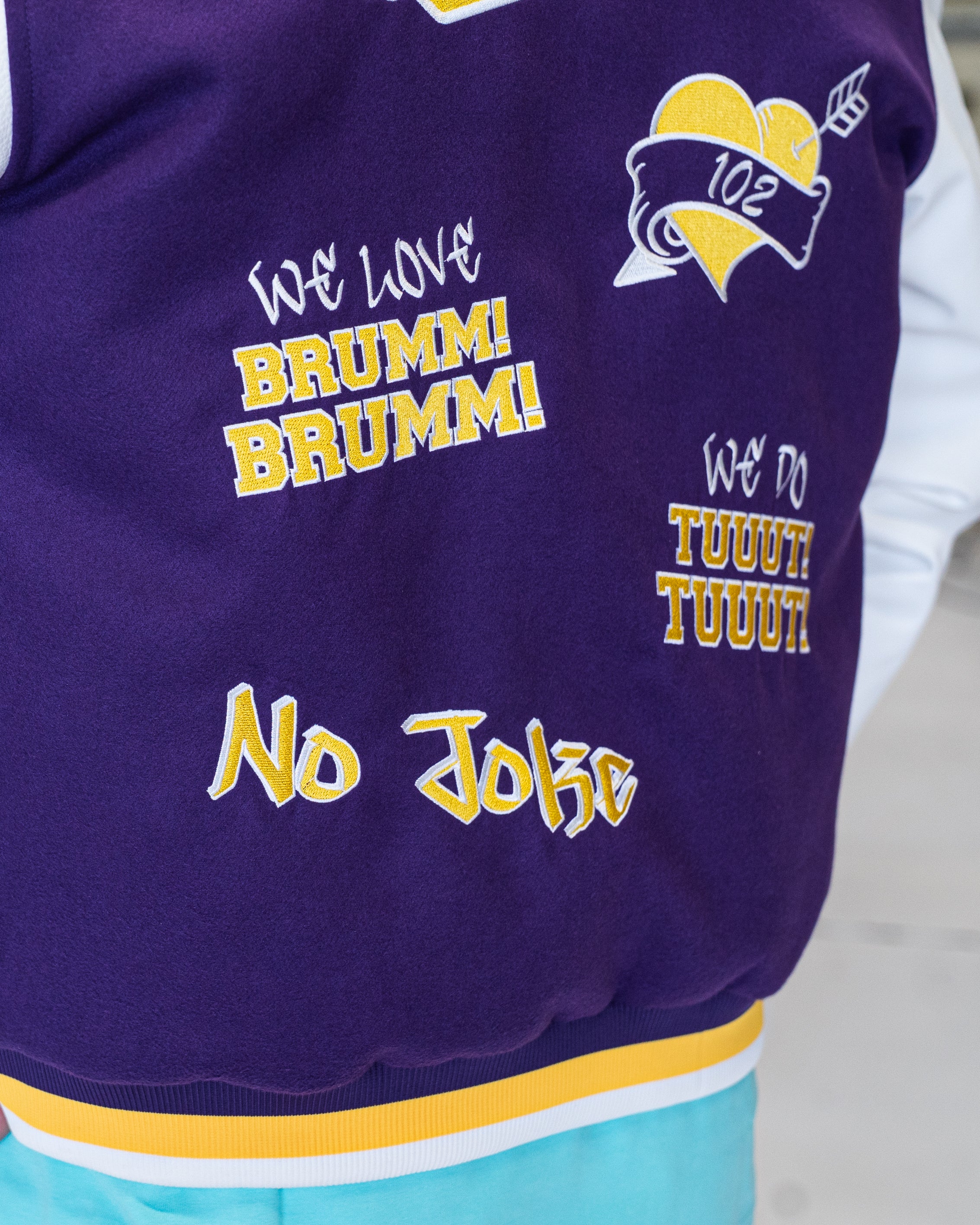 Collegejacke Violett