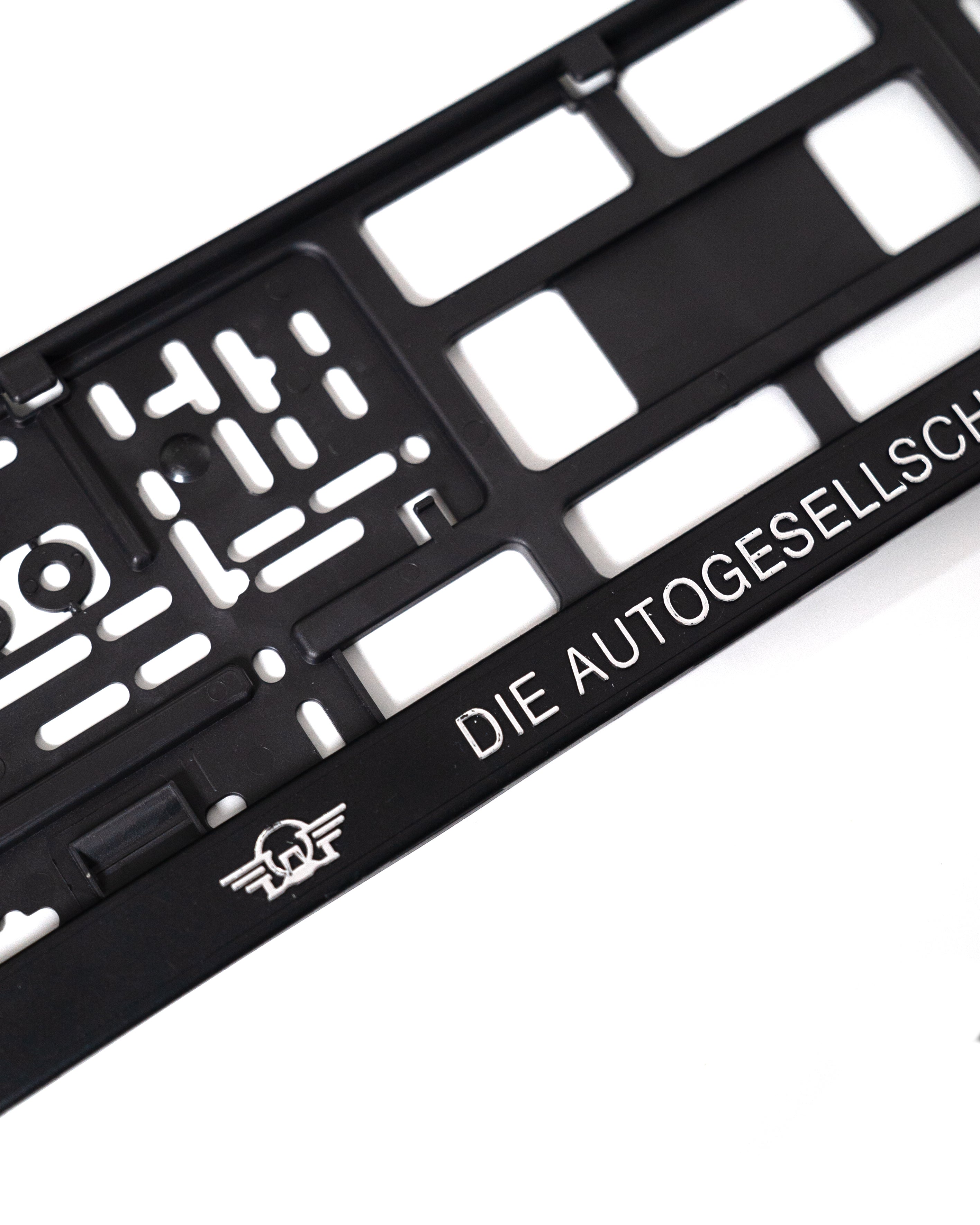 DIE AUTOGESELLSCHAFT CHROM (rund) - Kennzeichenträger
