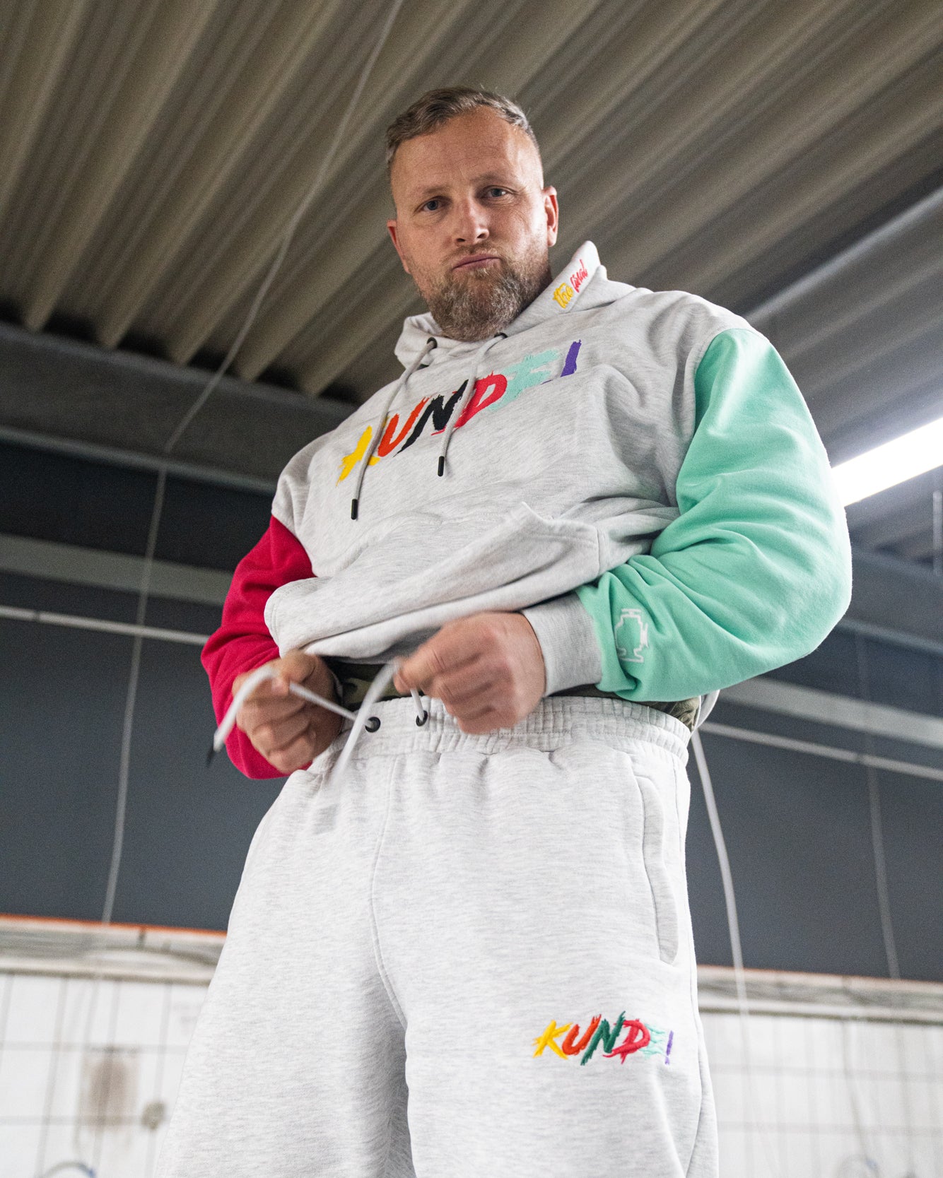 KUNDE! Colorblock Jogginghose