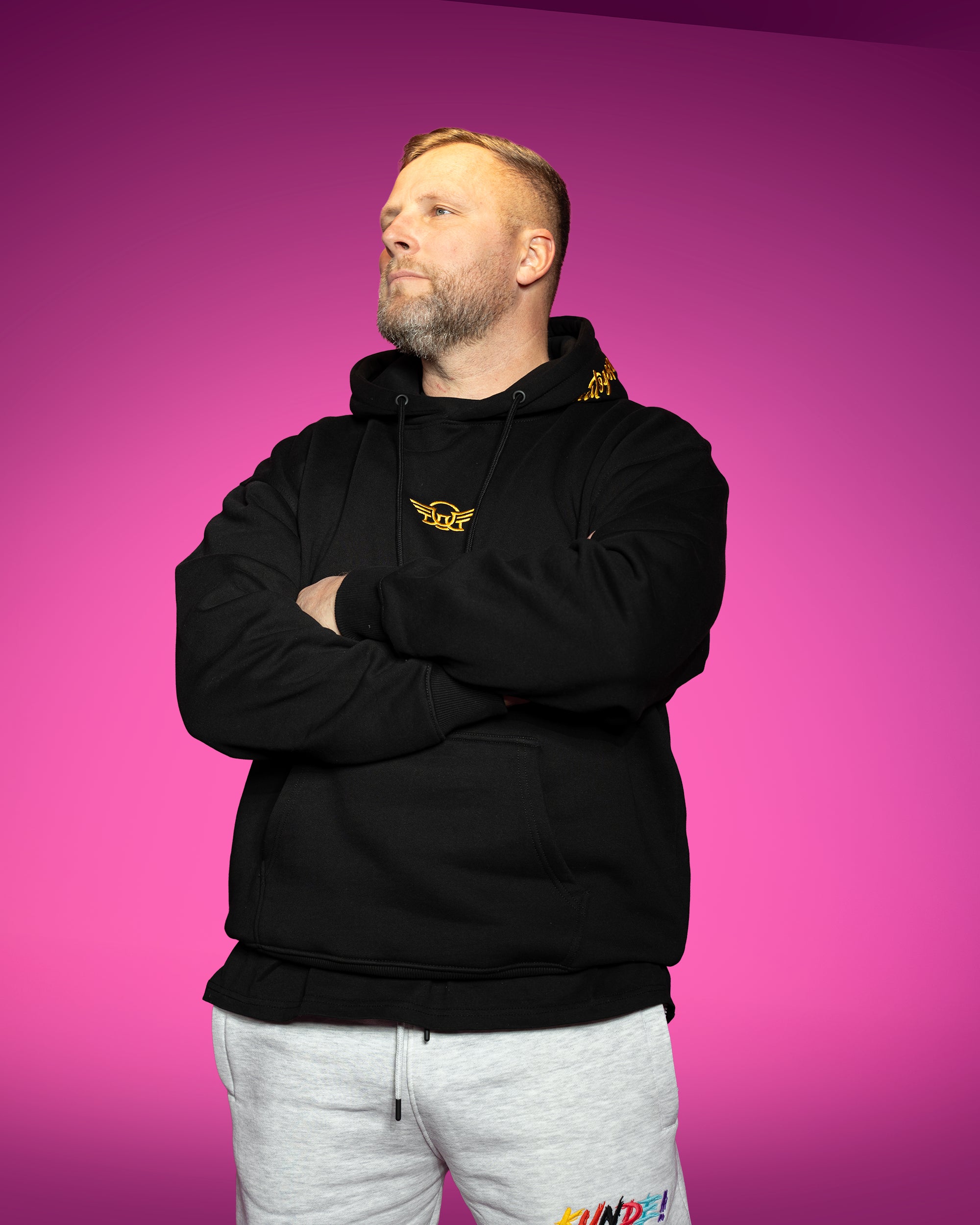 Breitbau Hoodie Schwarz