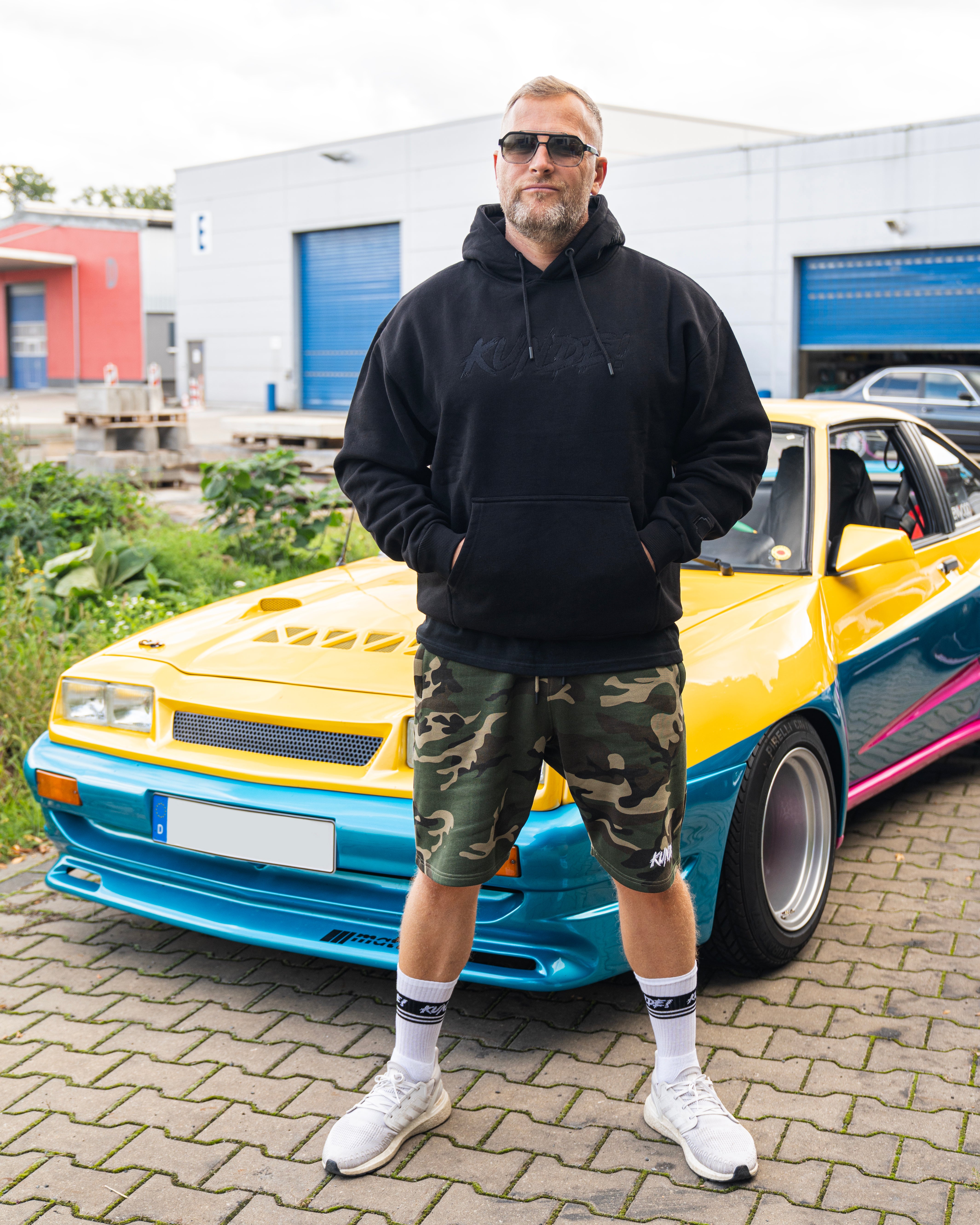 "KUNDE!" Hoodie Schwarz Anthrazit