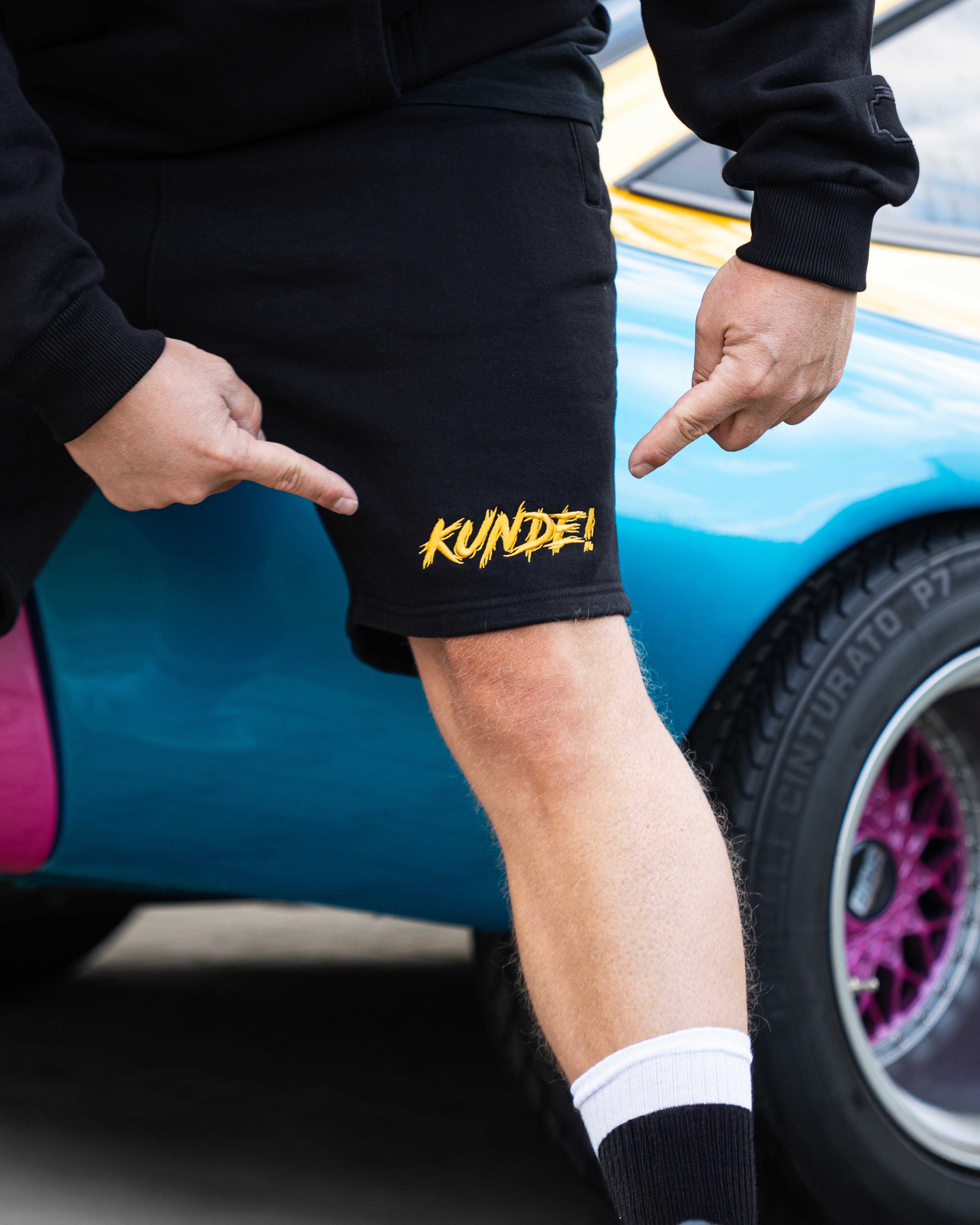 "KUNDE!" Shorts schwarz