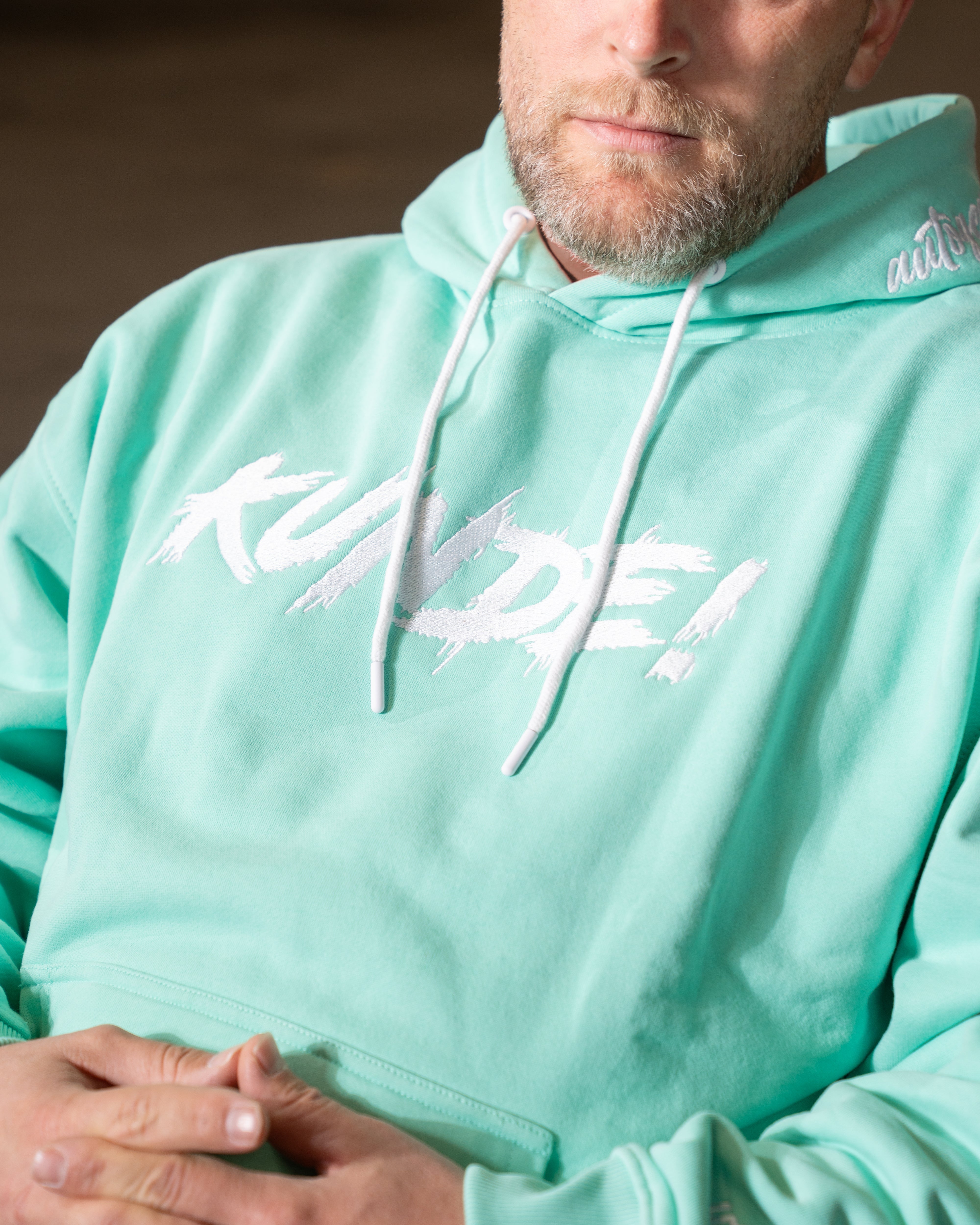 "KUNDE!" Hoodie Mint