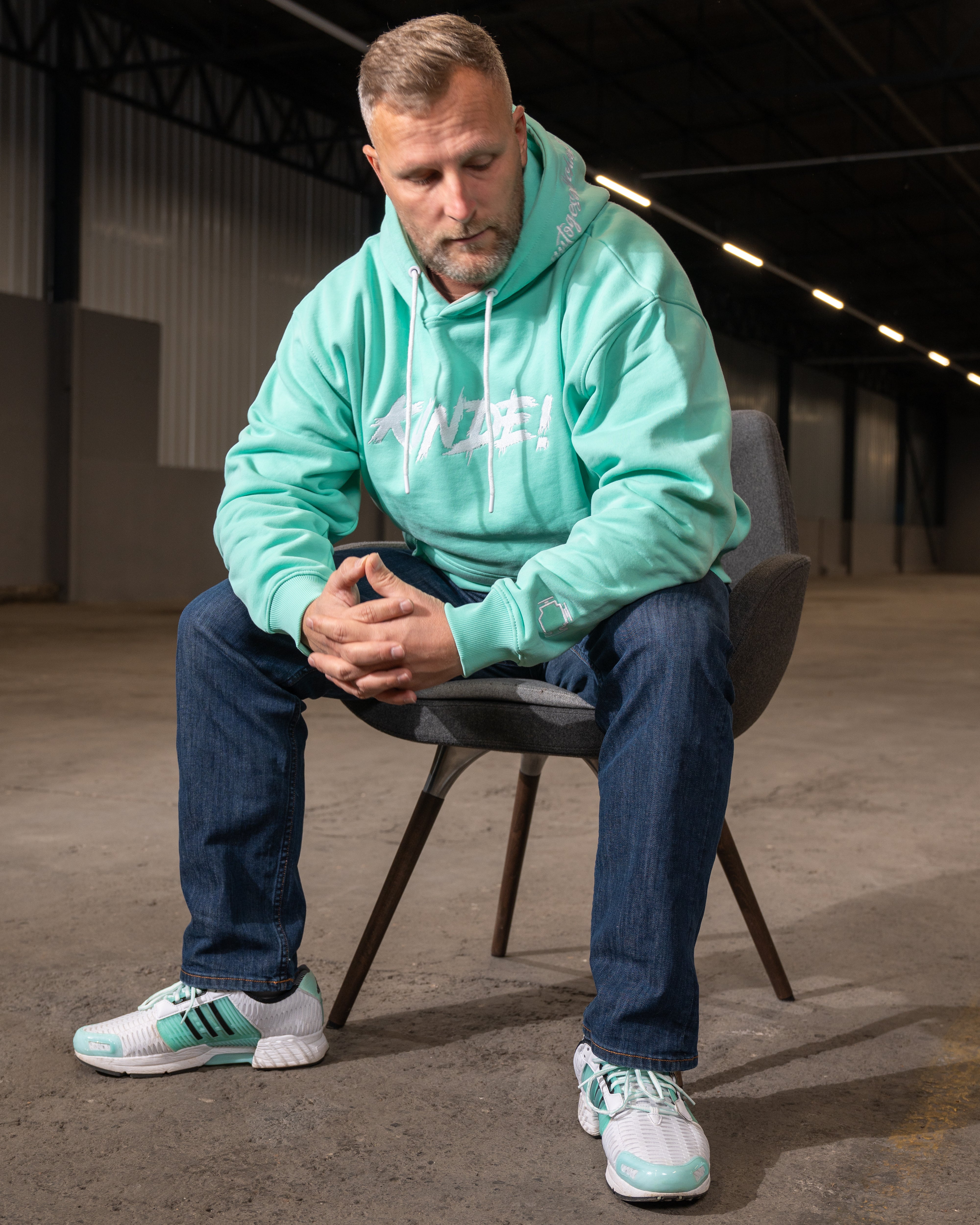 "KUNDE!" Hoodie Mint