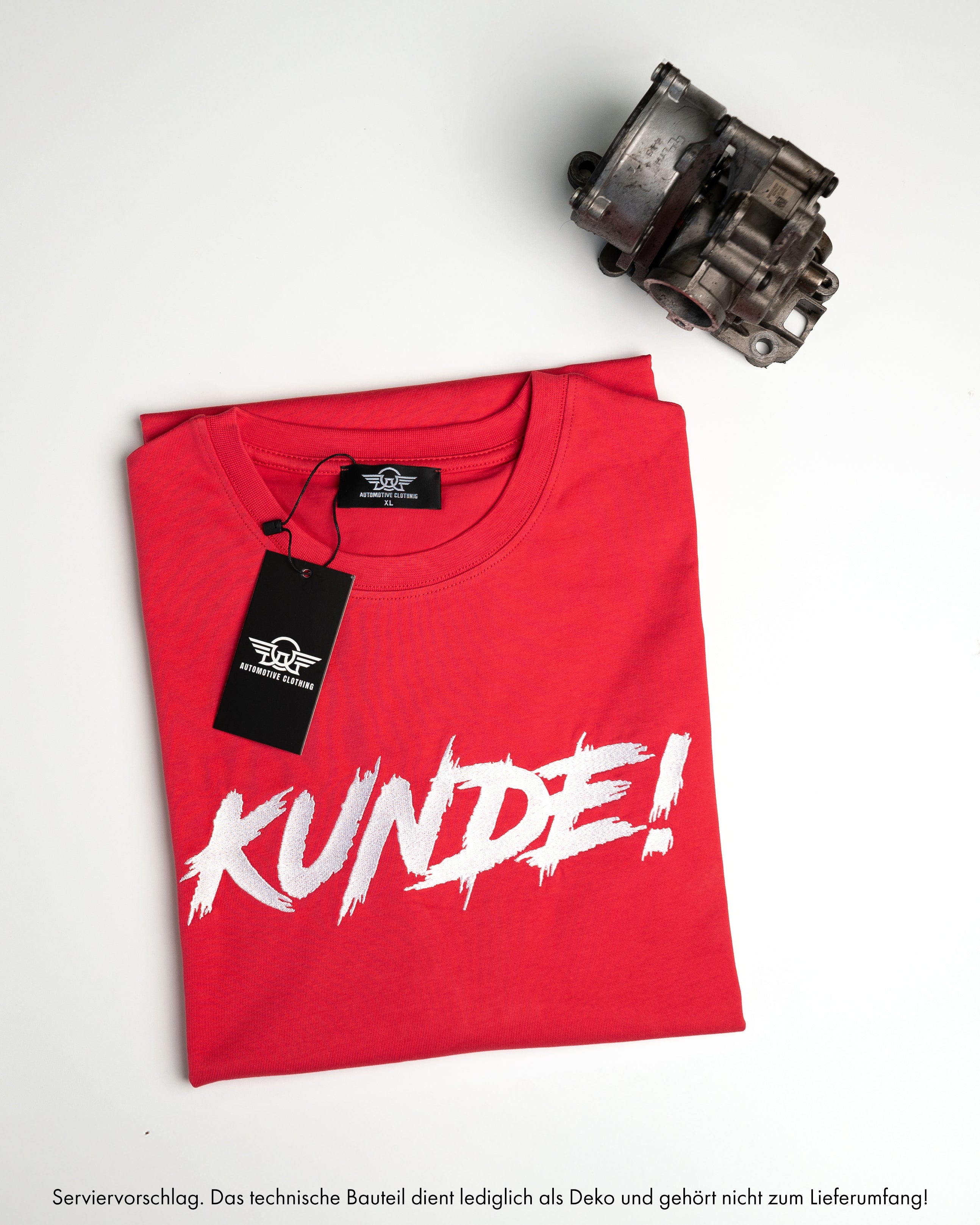 "KUNDE!" Oversize Himbeere