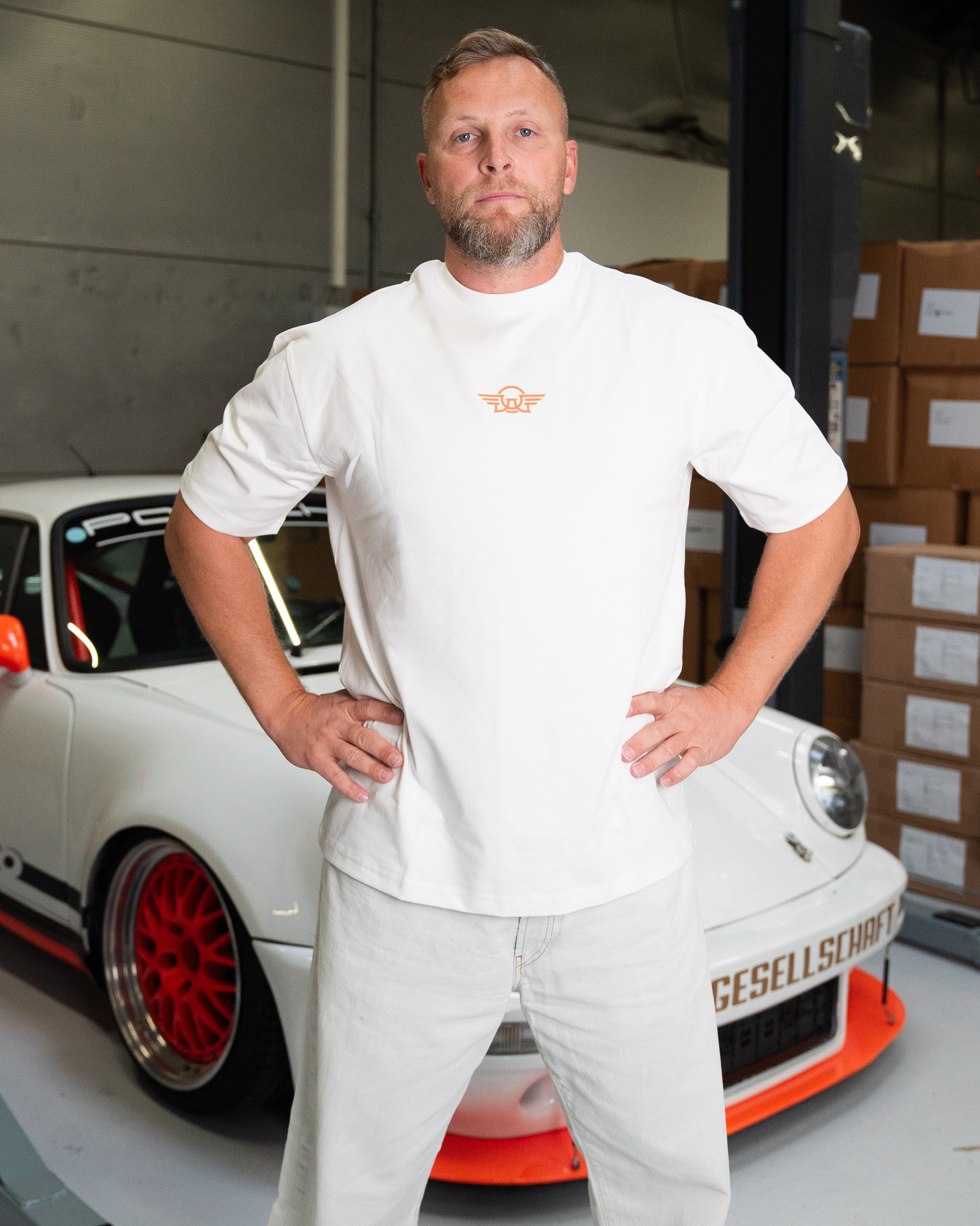 DAG Porsche Vintage Creme Oversize