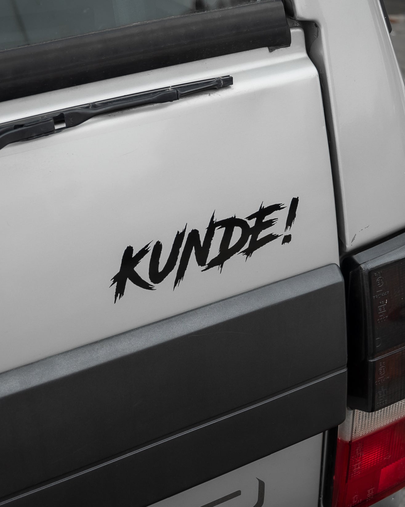 "Kunde!" Sticker Schwarz