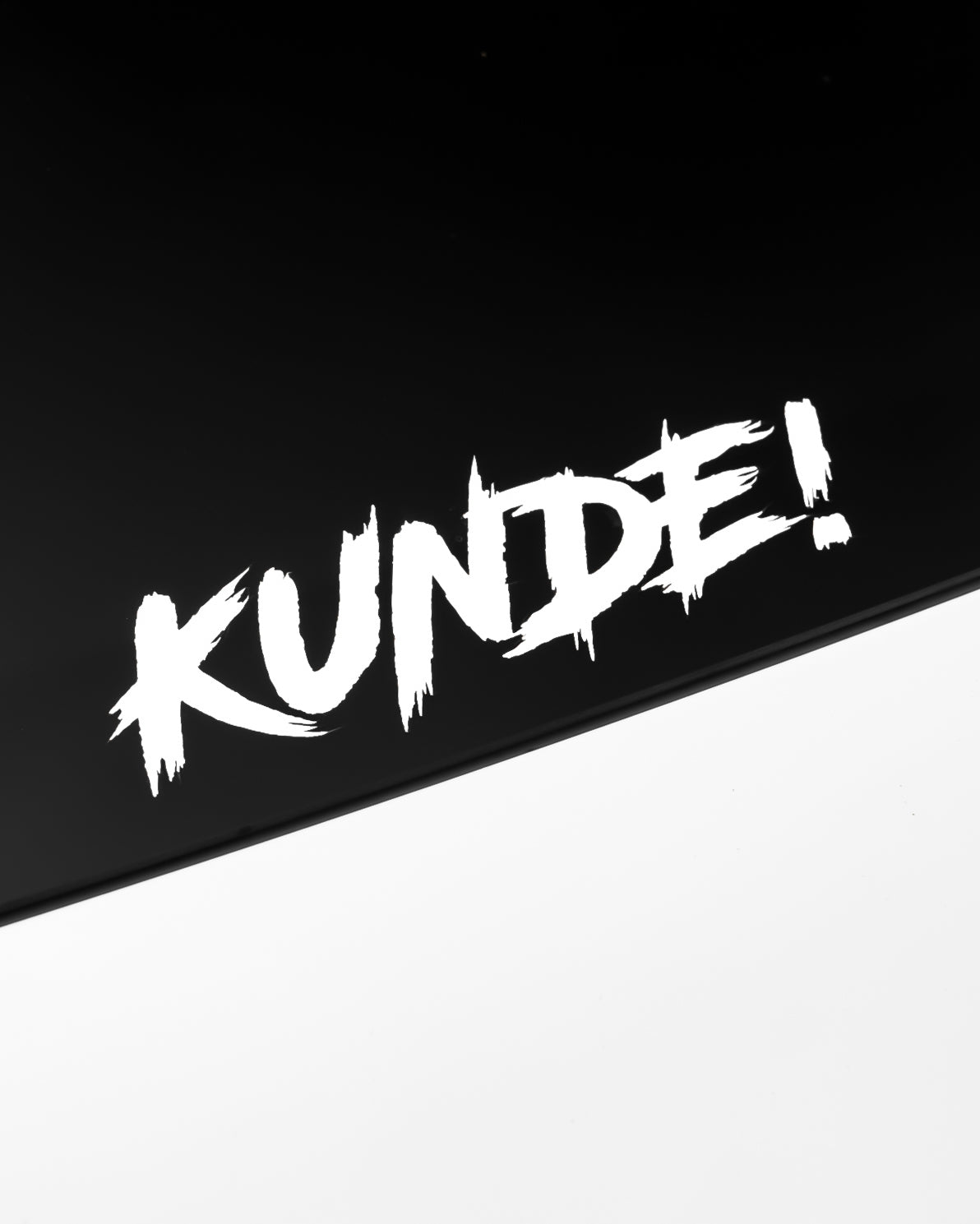 "Kunde!" Sticker Weiß