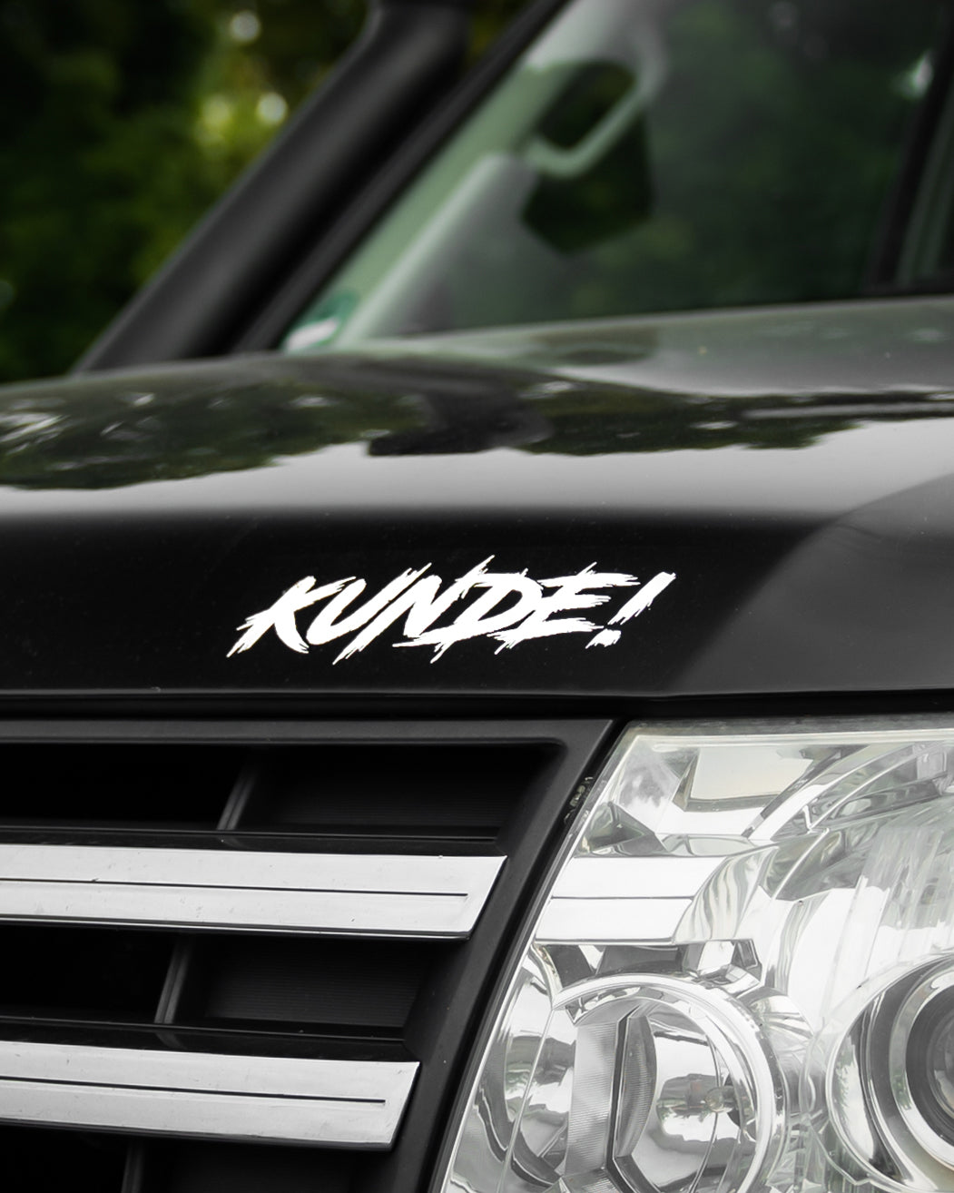 "Kunde!" Sticker Weiß