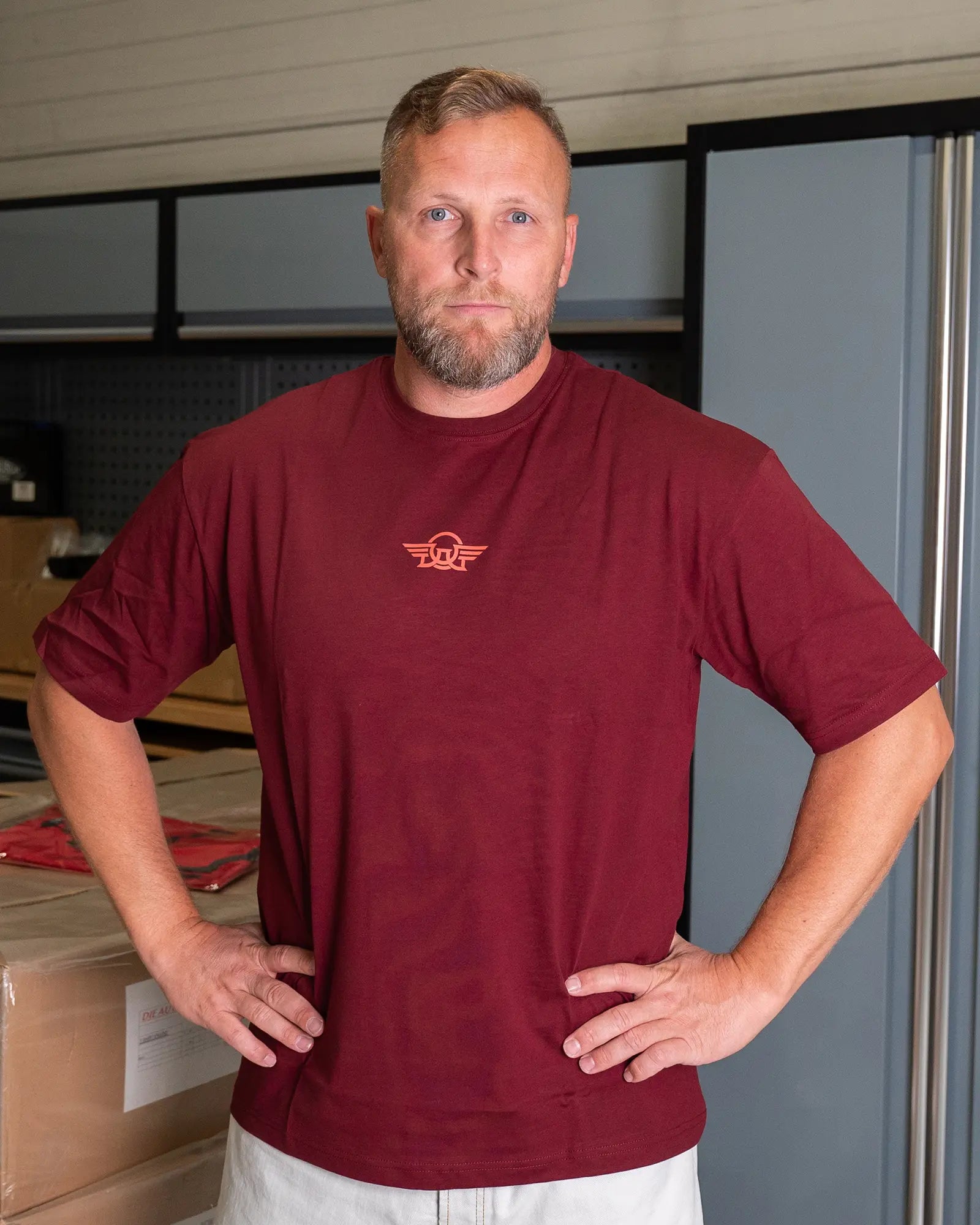 T-Shirt - Bordeaux Wave